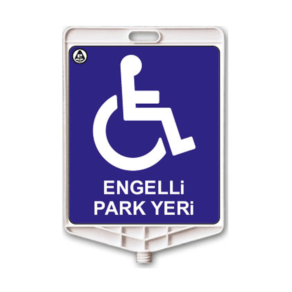 dikdortgen uyari levhasi engelli park yeri 326ar